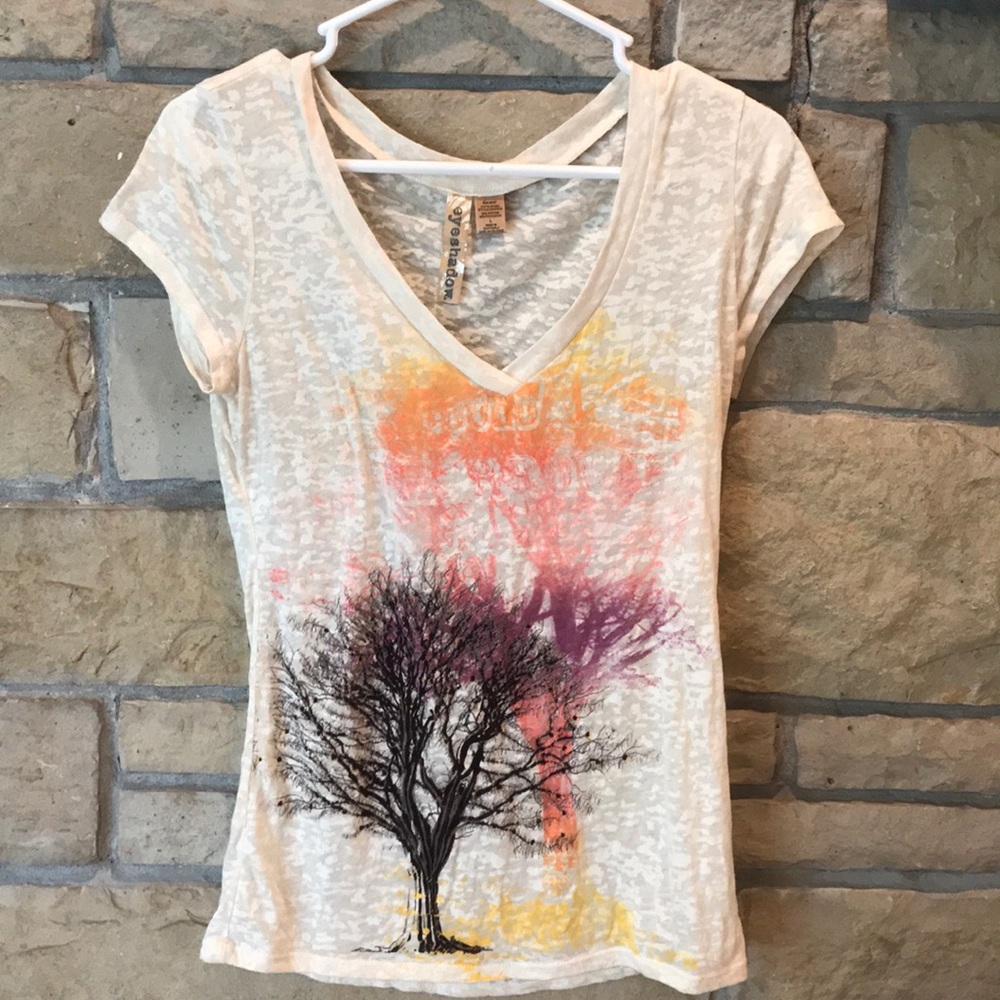 Eyeshadow sheer T-shirt. Large.